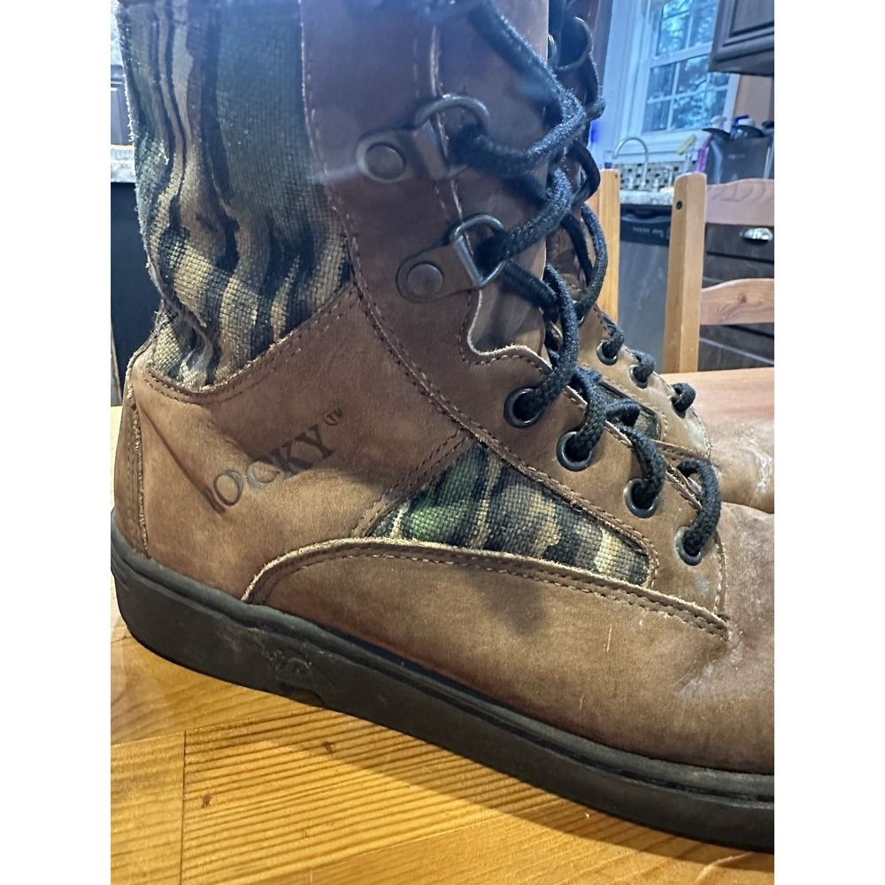 Rocky Safari Unisex‎ Boots Size 8 M Brown Camo Hunting Hiking - Picture 7 of 9